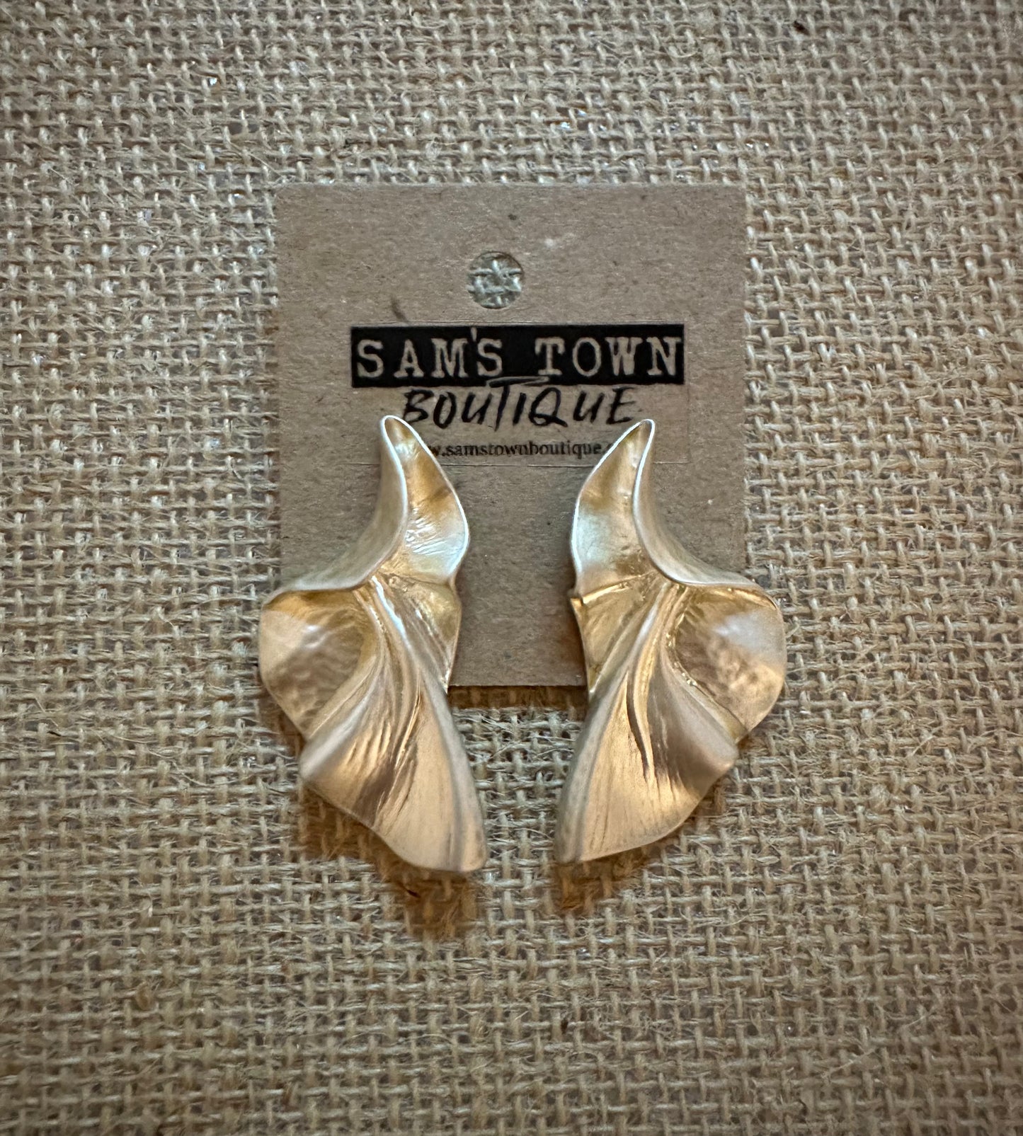 Crumpled Earrings