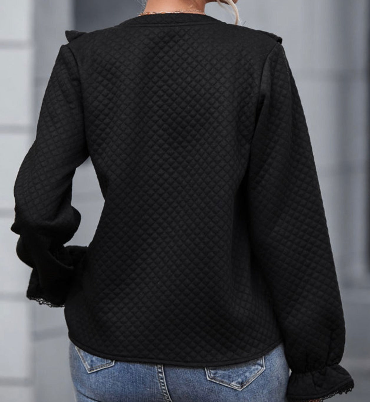 Quilt Long Sleeve Top