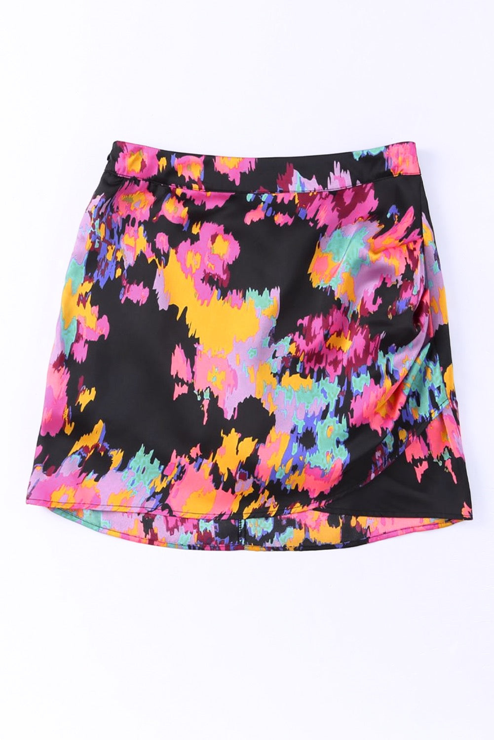 Abstract Leopard Print Mini Skirt
