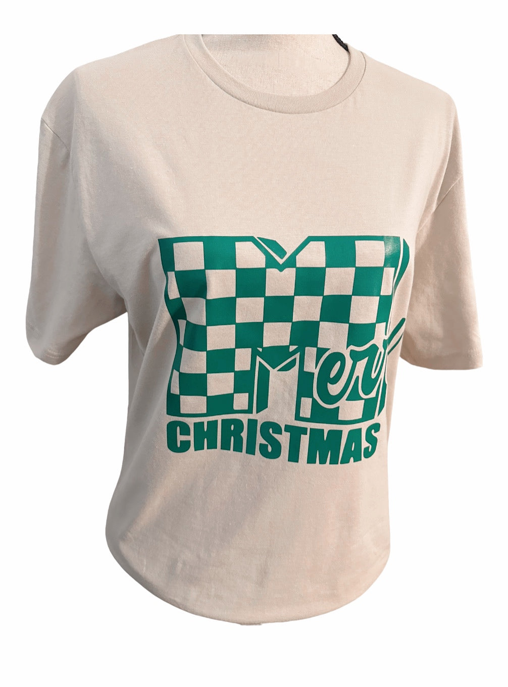 Checkered Merry Christmas T-Shirt