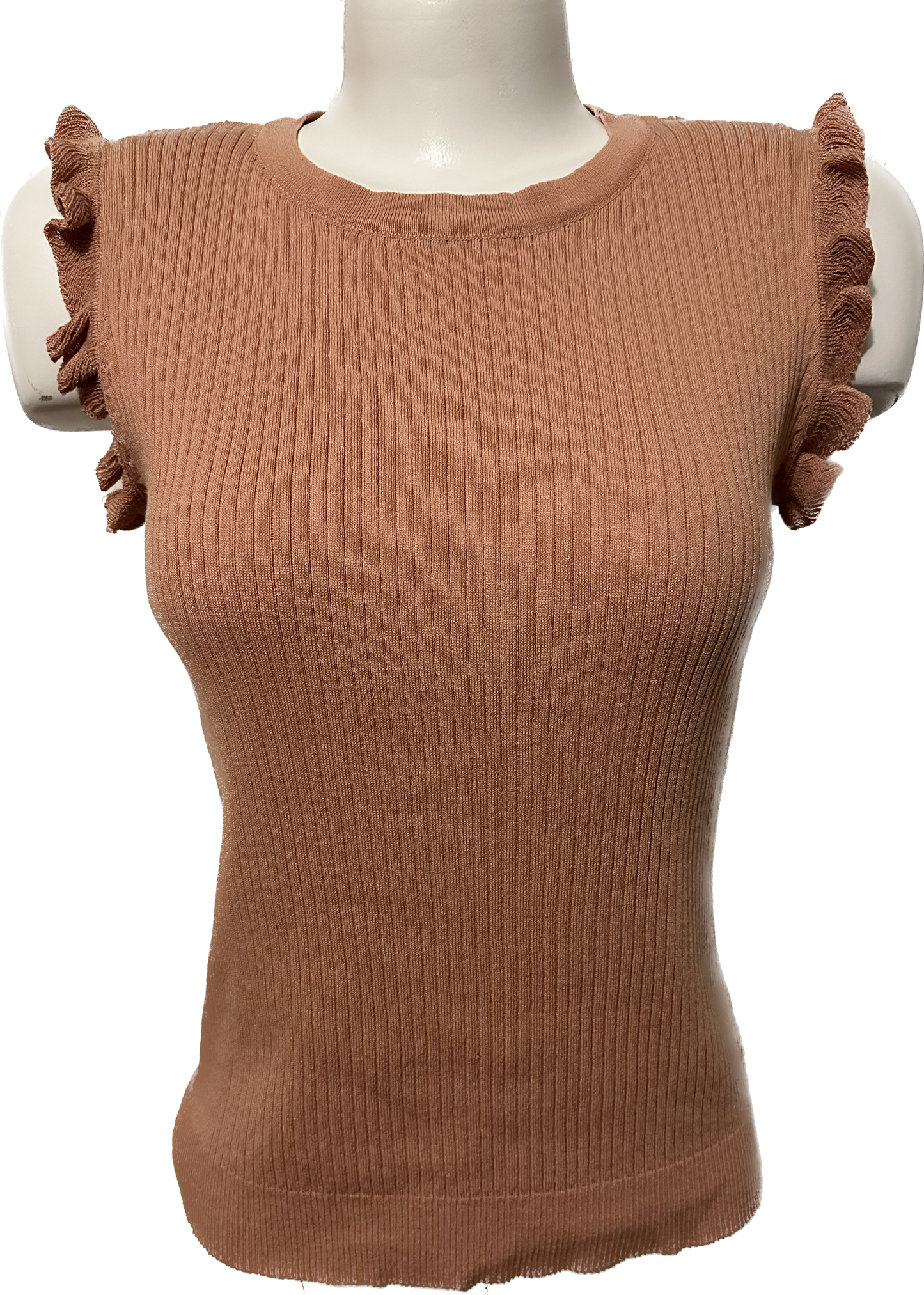 Ruffled Sleeveless Top