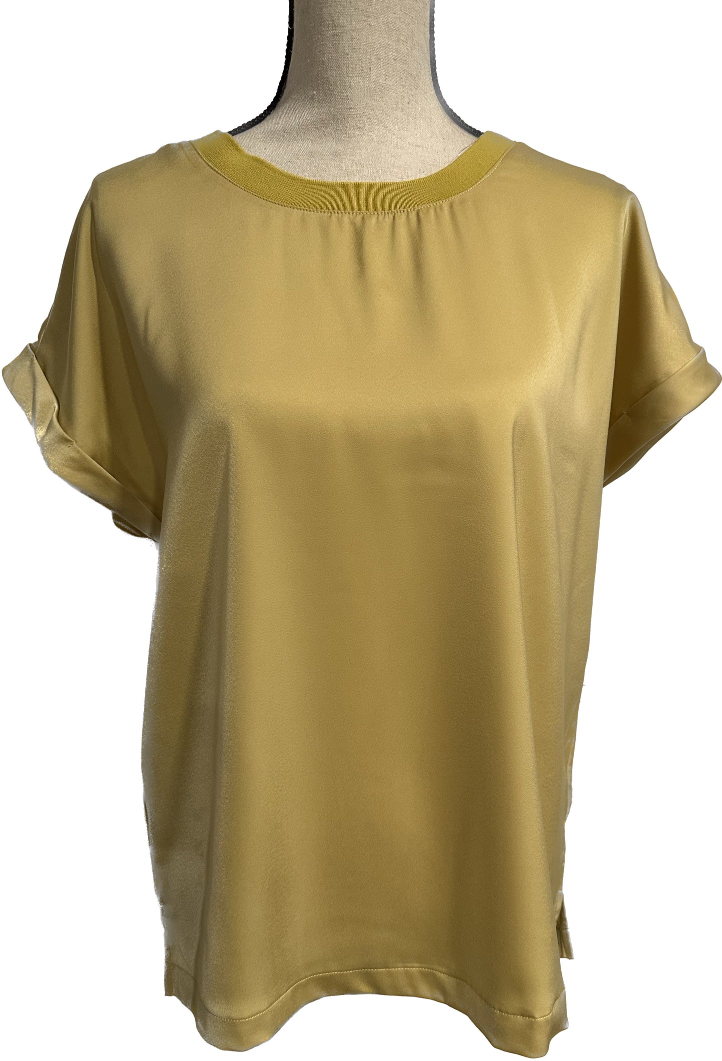 Dull Satin Dolman Sleeve Top