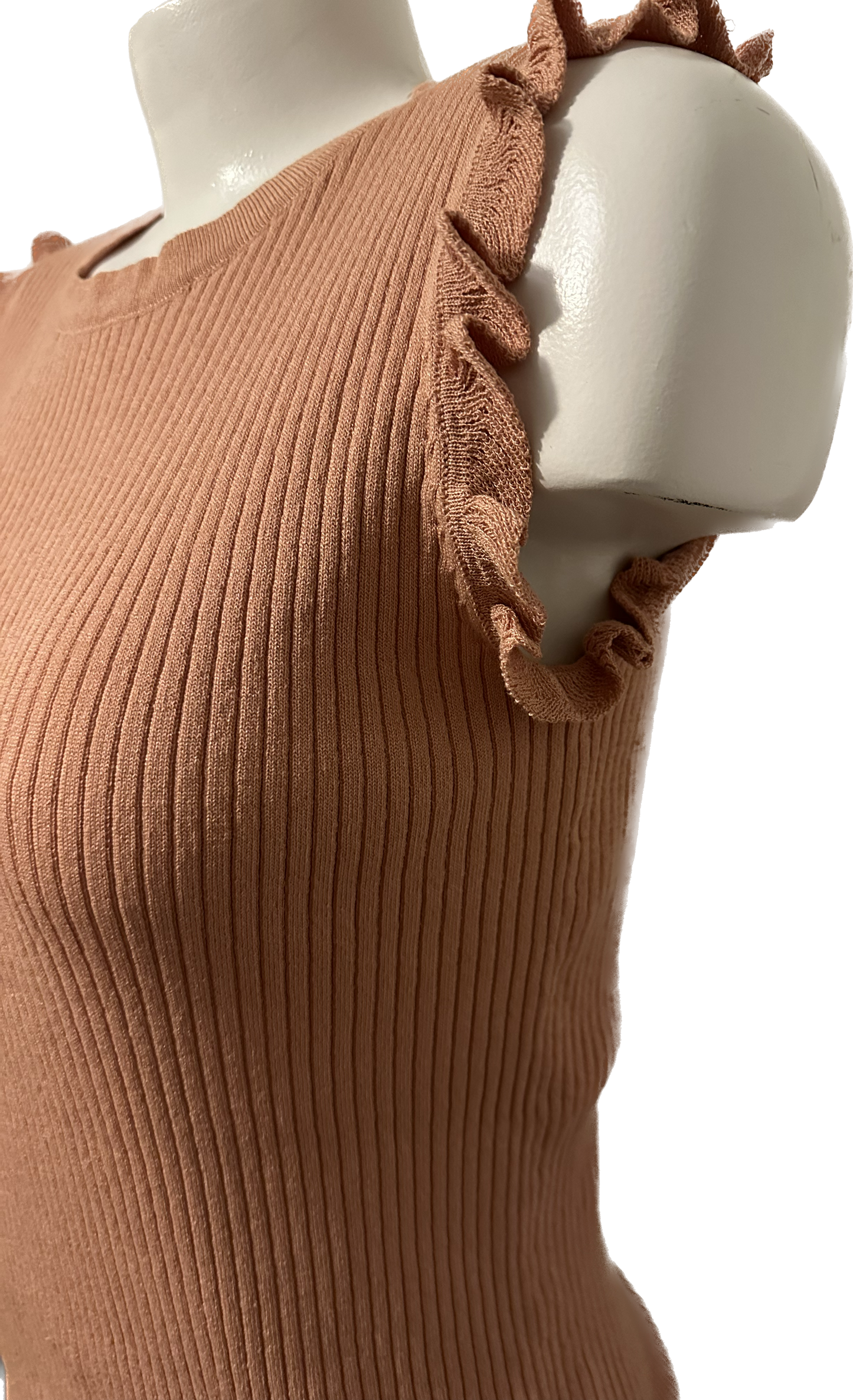 Ruffled Sleeveless Top