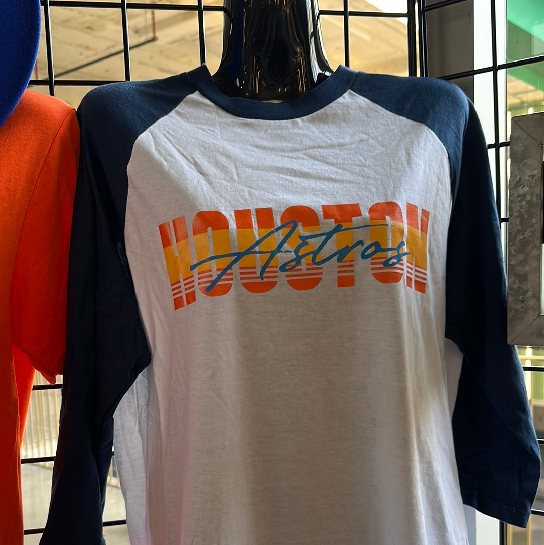 Astros Malibu Baseball Mid Sleeve Shirt