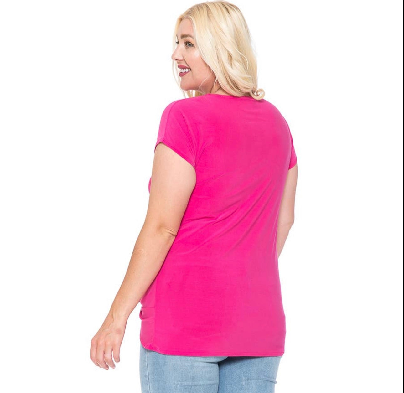 Plus Size Front Knot Top