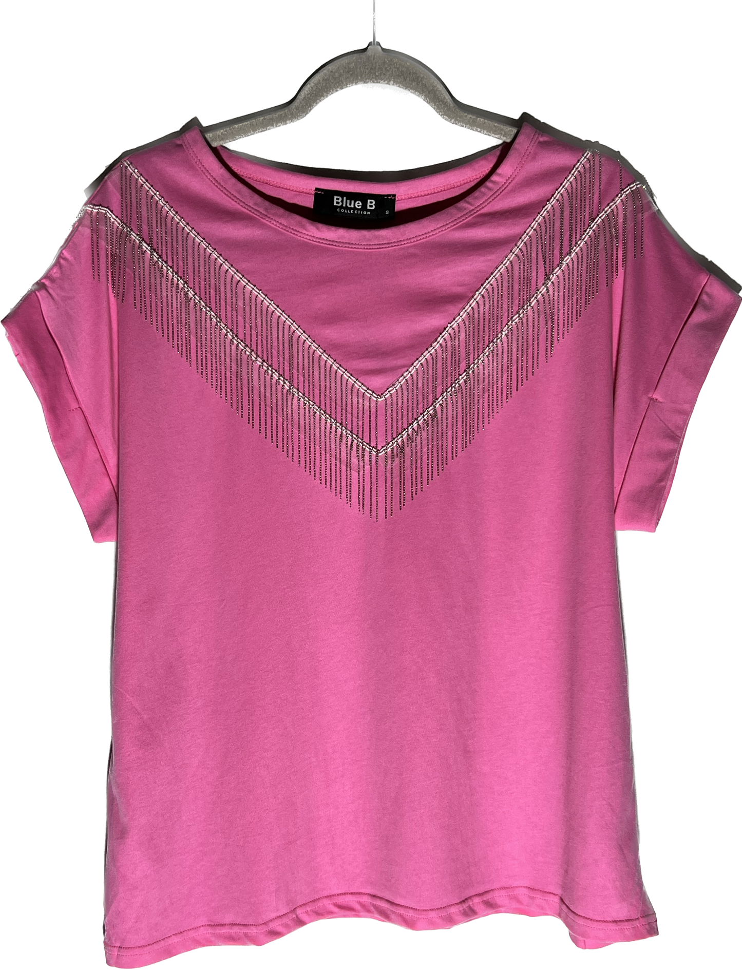 Fringed Bead Oversized T-Top