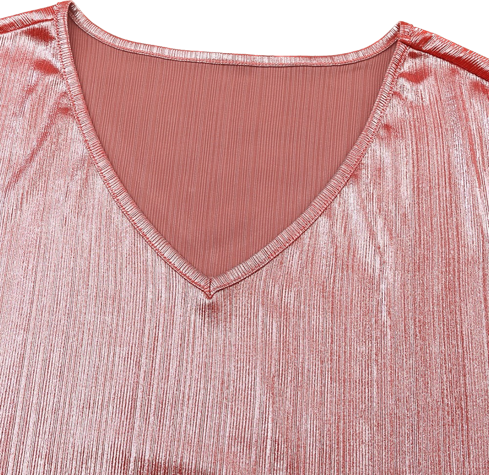 Pink Copper Oversized Top