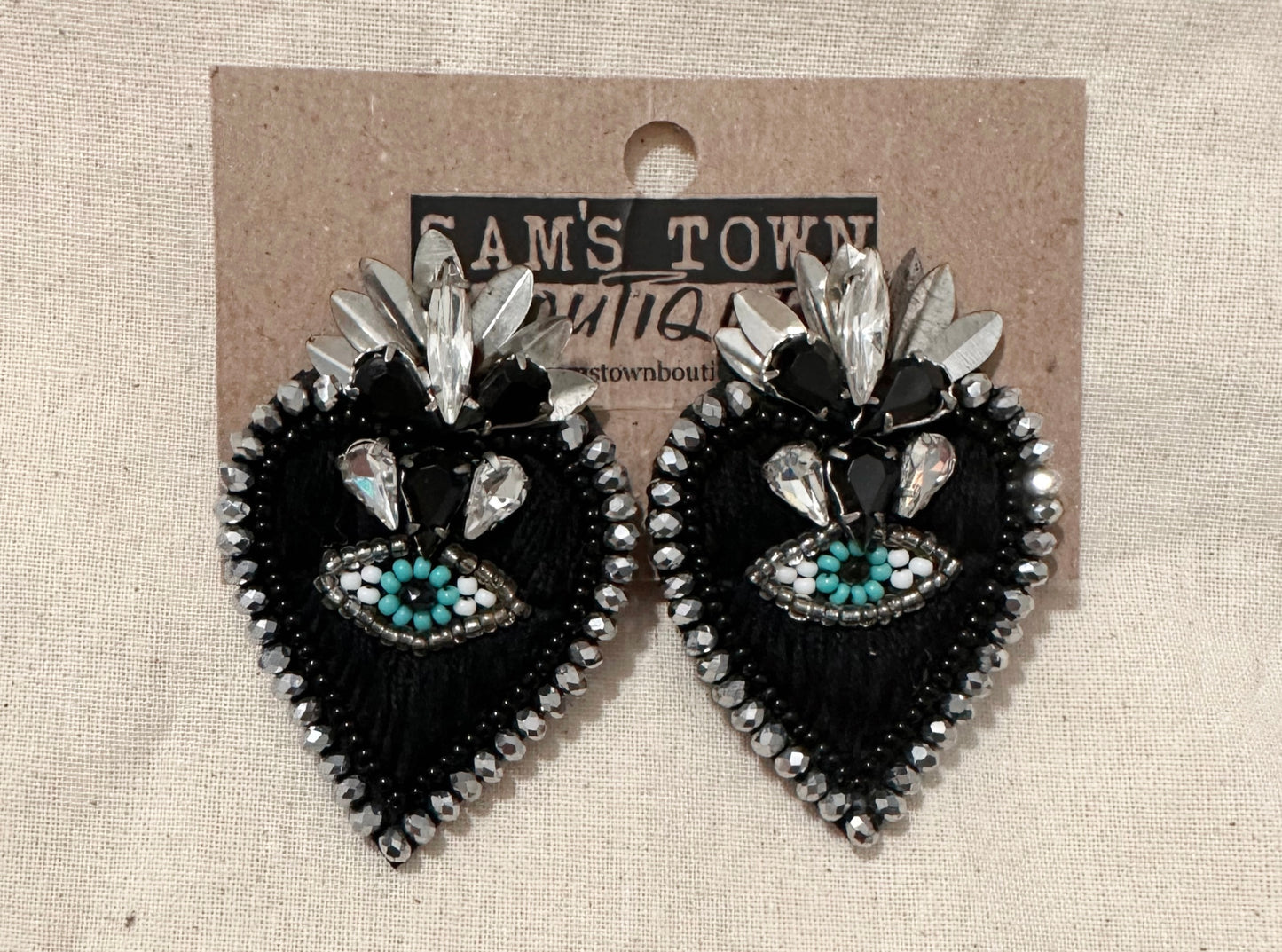 Evil Eye Beaded Earrings