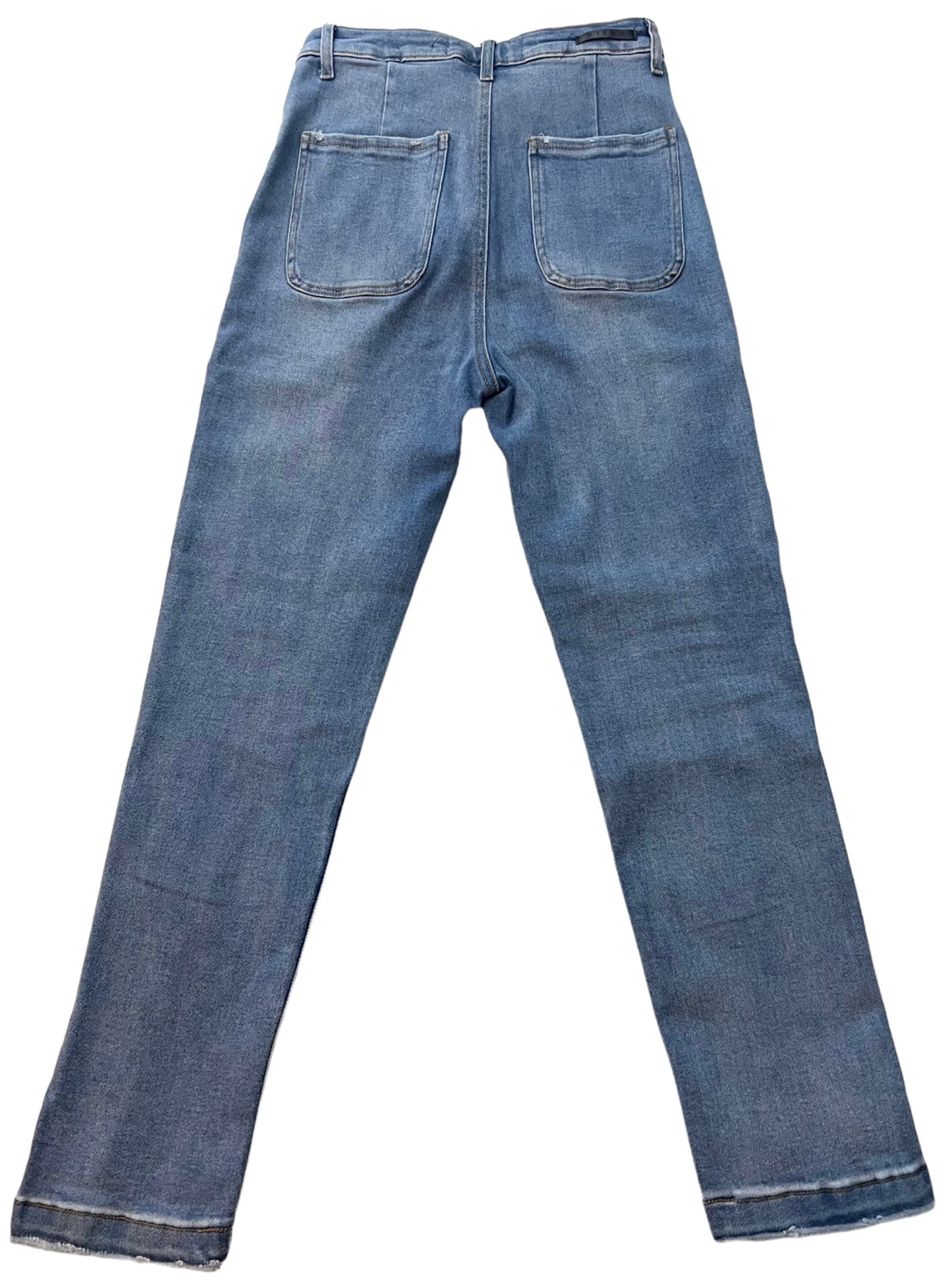 High Rise Button Fly Jeans
