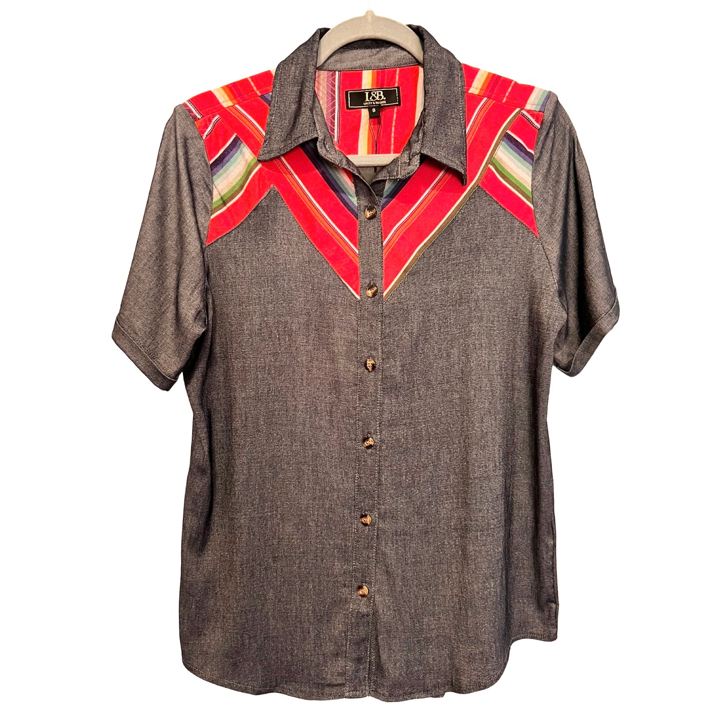 Serape Short Sleeve Top