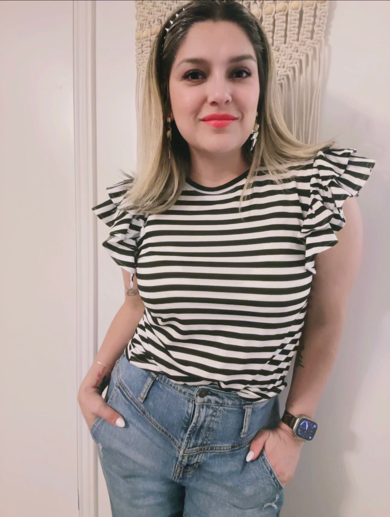 The Black & White Stripes Blouse