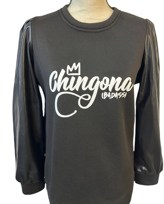 Chingona Bishop Sleeve Pullover