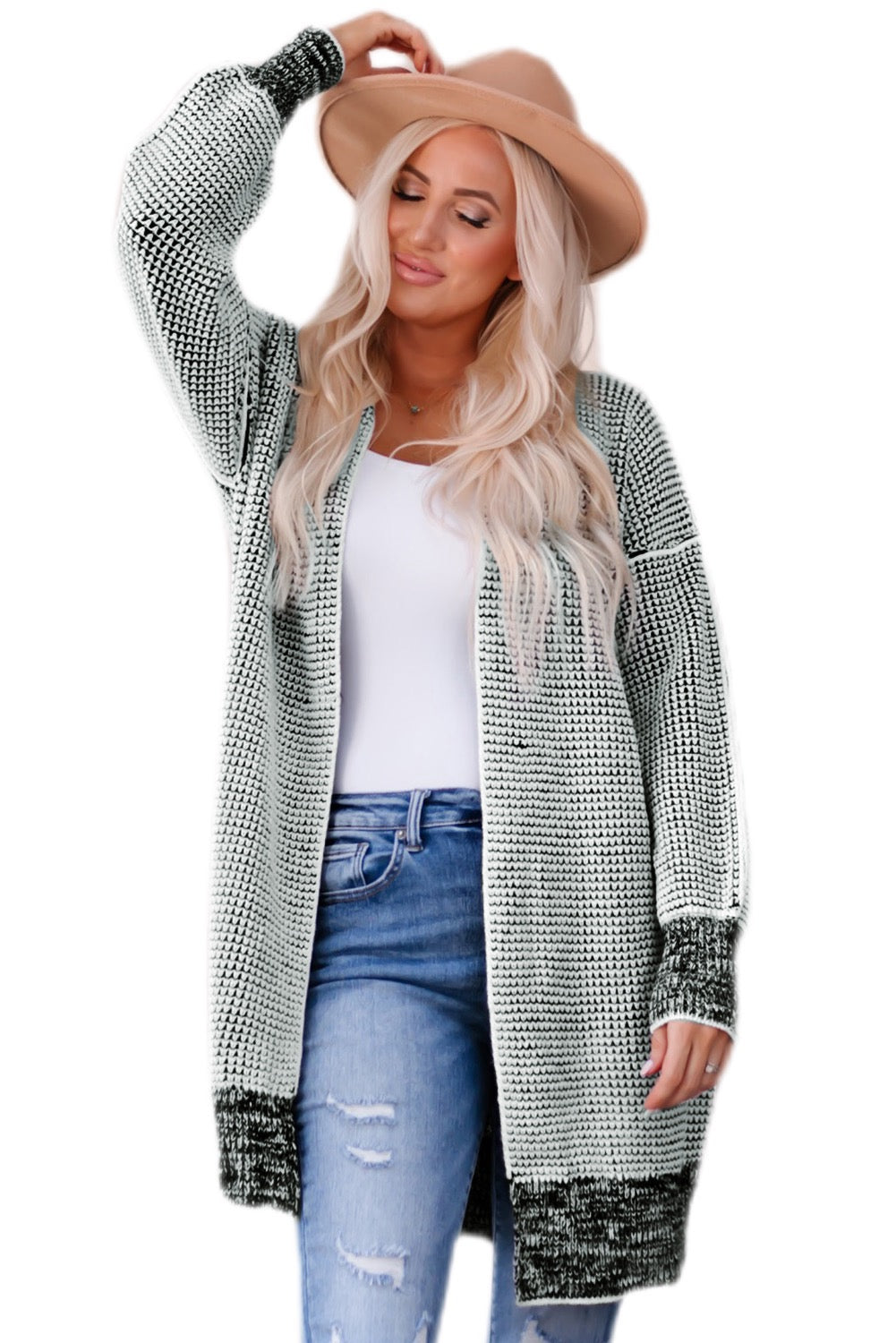Knitted Long Cardigan