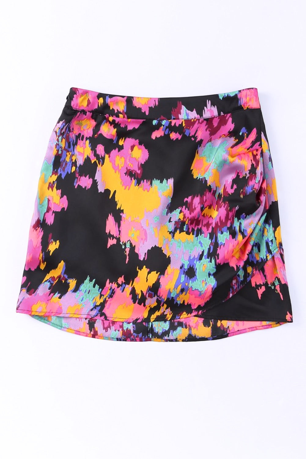Abstract Leopard  Print Mini Skirt