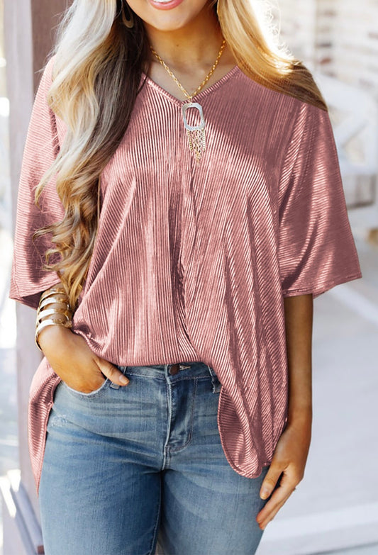 Pink Copper Oversized Top