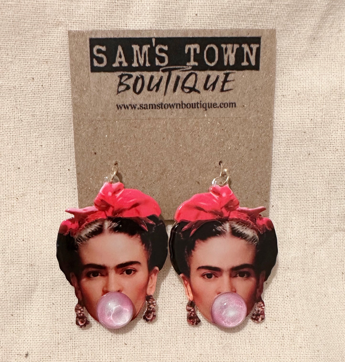 Frida Popping Bubble Gum Earrings