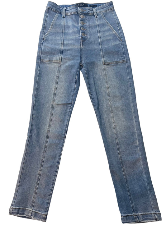 High Rise Button Fly Jeans