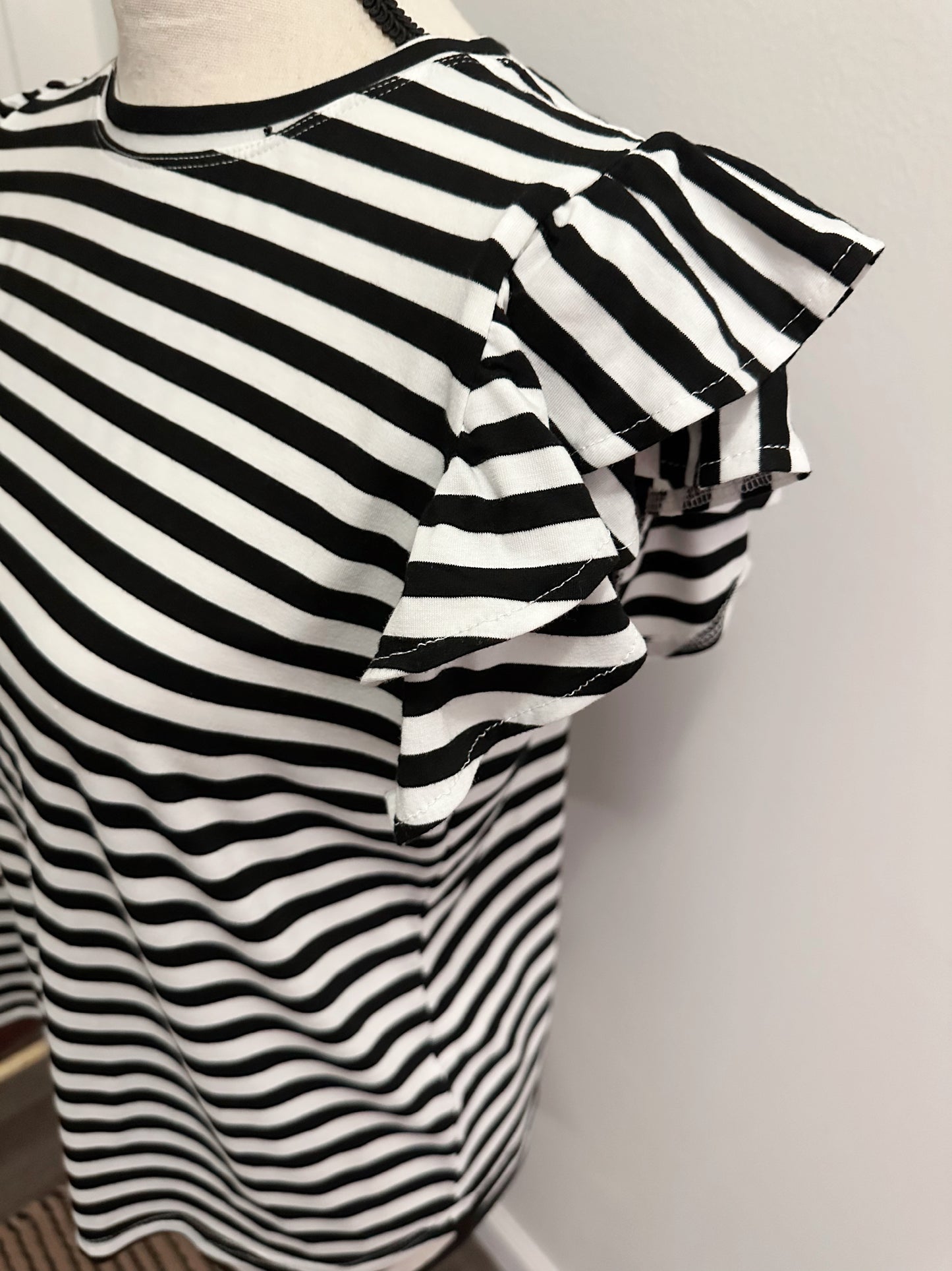 The Black & White Stripes Blouse